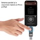 VeniSymlis® Pen drive cu 128 GB, criptare prin scanare de amprenta, protectie dubla prin parola, compatibil cu multiple sisteme, universal pentru telefon, computer si tableta, usor de transport