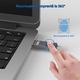 VeniSymlis® Pen drive cu 128 GB, criptare prin scanare de amprenta, protectie dubla prin parola, compatibil cu multiple sisteme, universal pentru telefon, computer si tableta, usor de transport