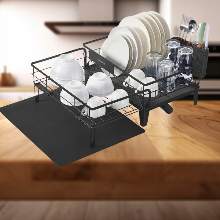 Scurgator vase pliabil cu mata din silicon, design modern, 30x45cm