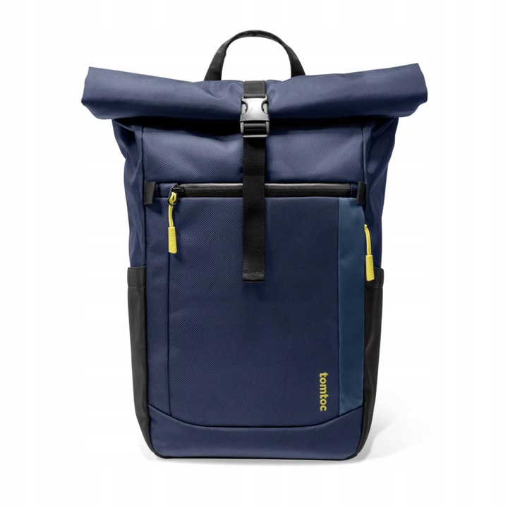 Plecac na laptop, tomtoc, rola, capacitate ajustabila, waterproof, albastru inchis, 23L