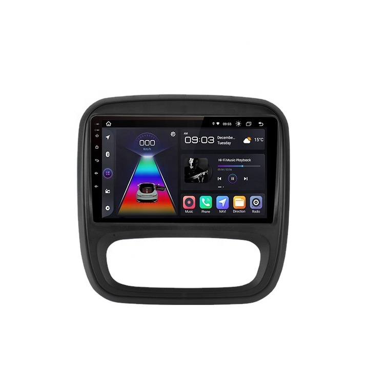 Sistem GPS Navigație ArisNavi, 9 inch, 4 GB RAM, 64 GB ROM, Bluetooth, pentru Renault Trafic 3 / Opel Vivaro B