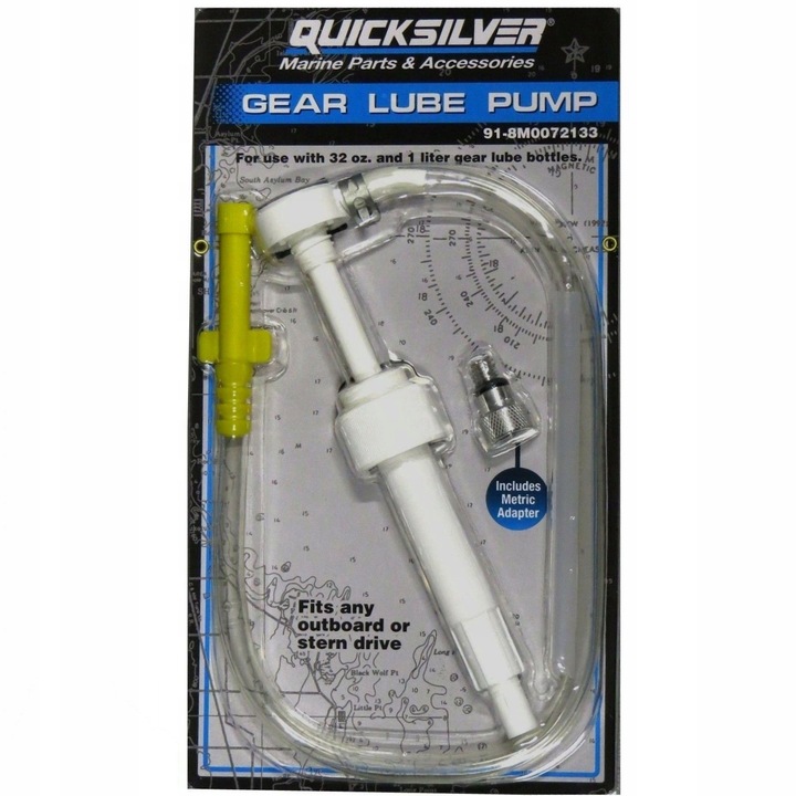 Pompa ulei transmisie Quicksilver, 1L, cu adaptor M8x1,25, 3/8"-16