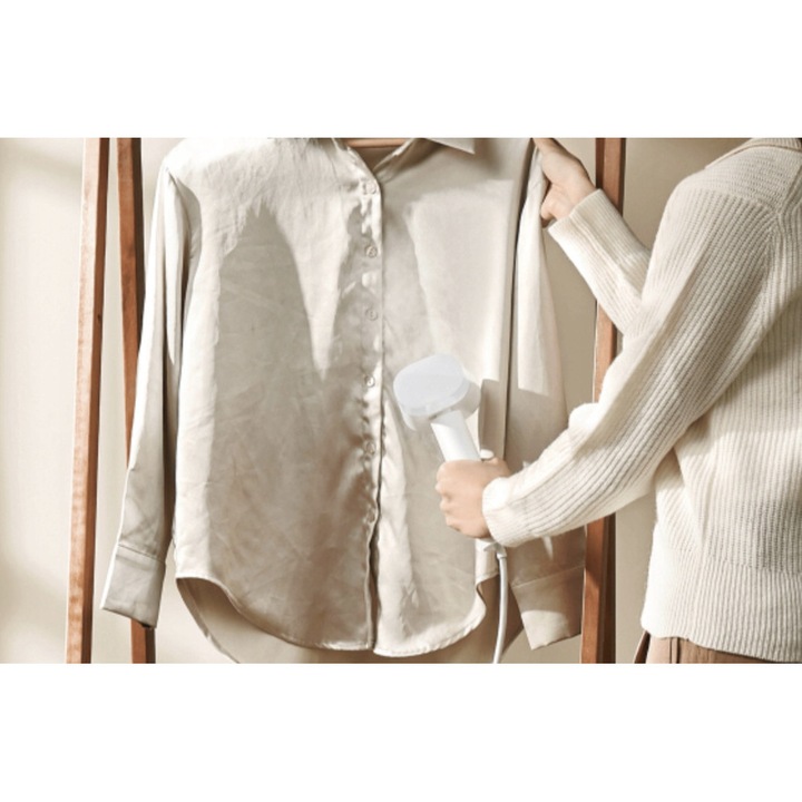 Fier de calcat cu abur portabil Xiaomi, 1300W, 16-24 g/min, alb, set complet