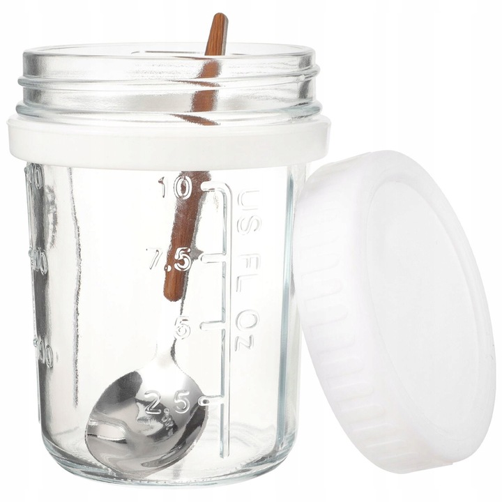 Cutie alimentara, alb, cu capac