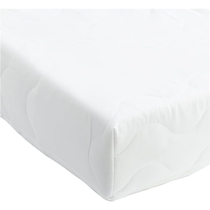 Matracvédő 90x200cm, 12-14cm vastag, foltálló, 3 rétegű, fehér