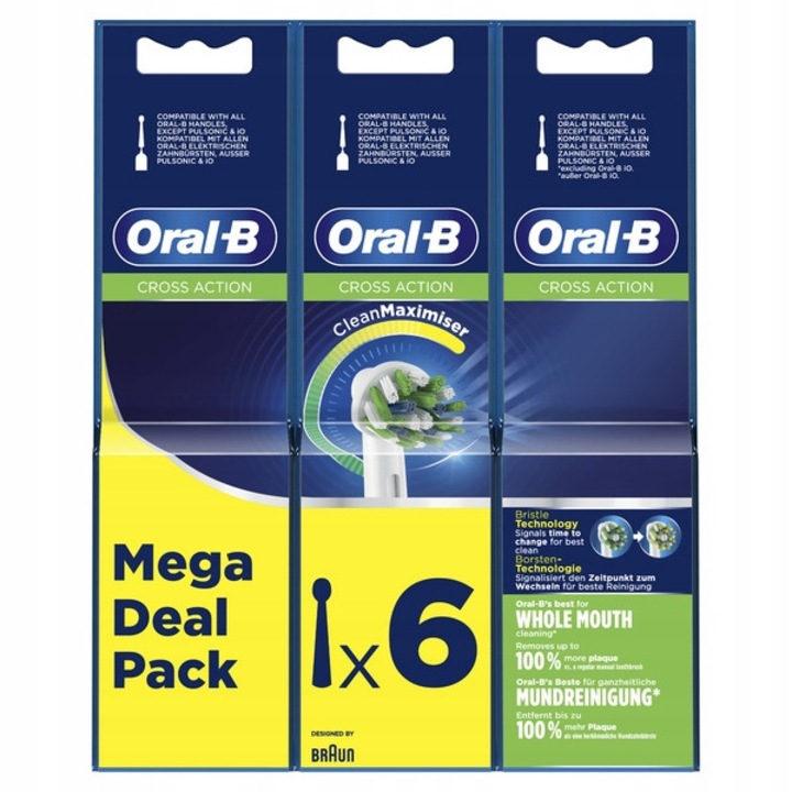 Capete de schimb pentru periute electrice Oral-B, set 6 bucati, multicolor