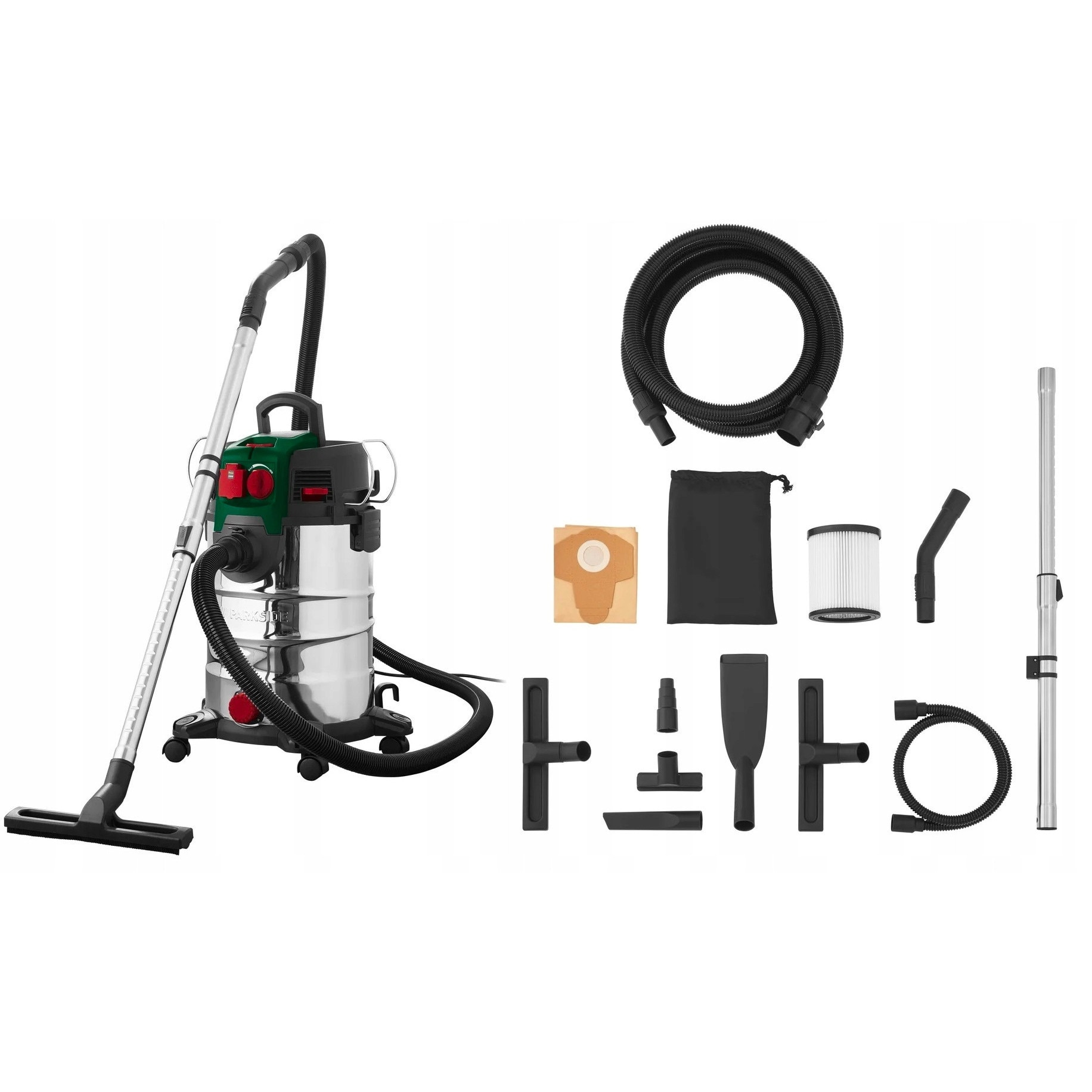 Aspirator industrial PWD 30 C1, 1500W, 30L, 3m furtun, multicolor