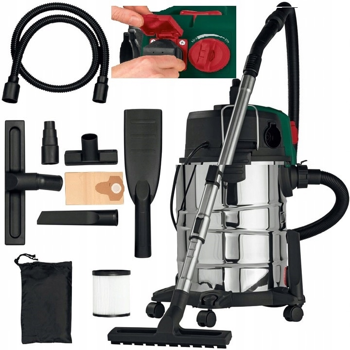 Aspirator industrial PWD 30 C1, 1500W, 30L, 3m furtun, multicolor
