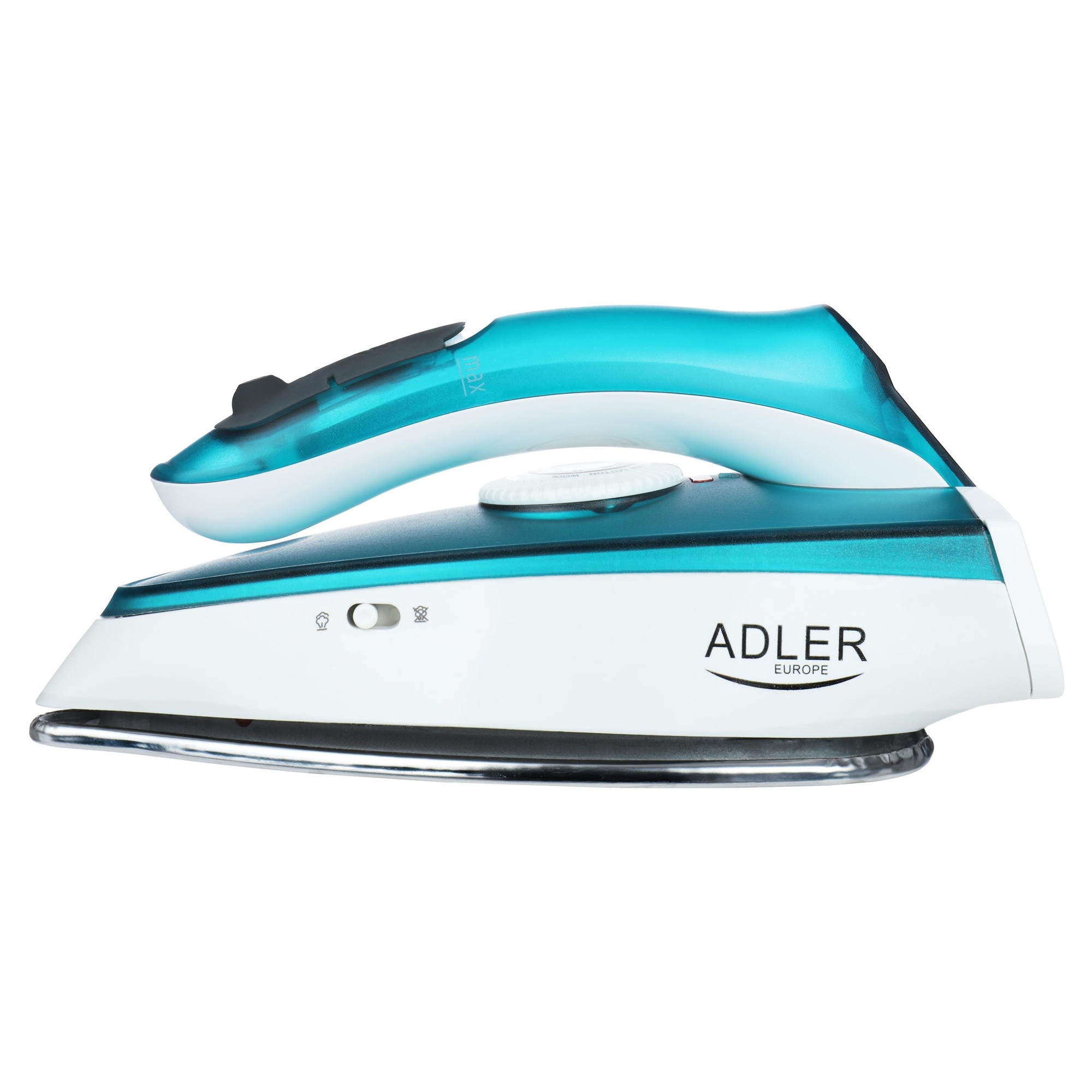 Fier de calcat turistic Adler AD 5035, 1700W, abur, pliabil, alb, 19.5x9x8.5cm