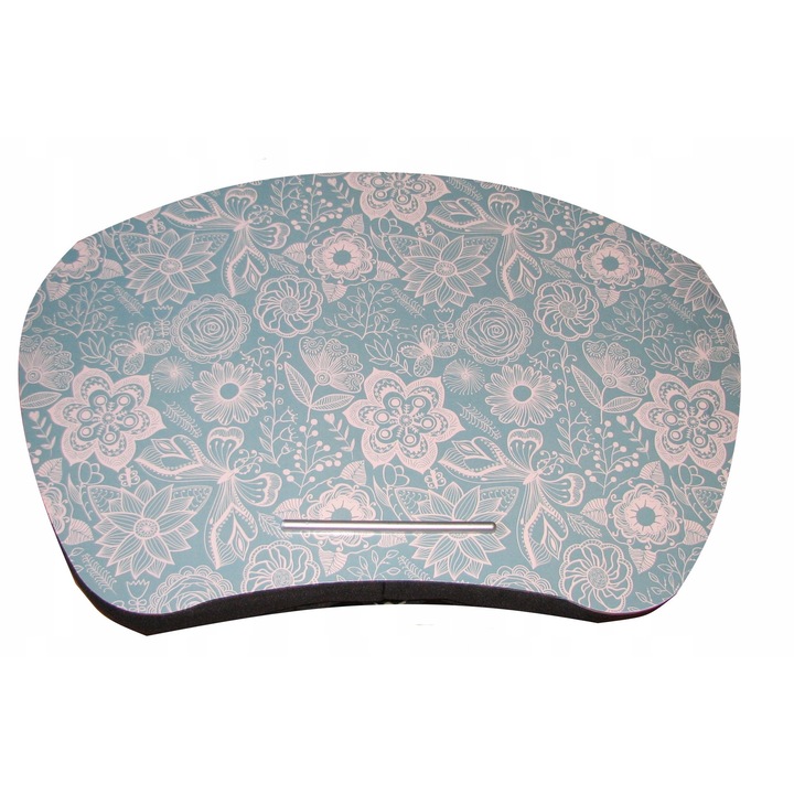 Taca pentru laptop cu perna, 52x35x9,5cm, verde, set