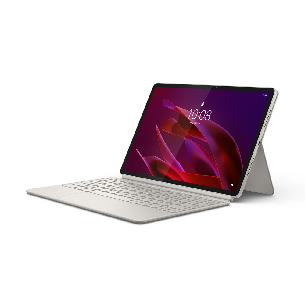 Tableta Lenovo Yoga Tab TB710FU, Snapdragon 8 Gen 3, 8GB RAM, 256GB, set cu Lenovo Tab Pen Pro si Lenovo Keyboard Pack, Bej