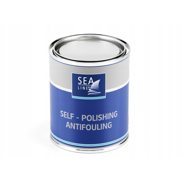 Vopsea antialge, Sea-line, rosie, 0,75 l, pentru barci cu motor si vele, aplicare usoara