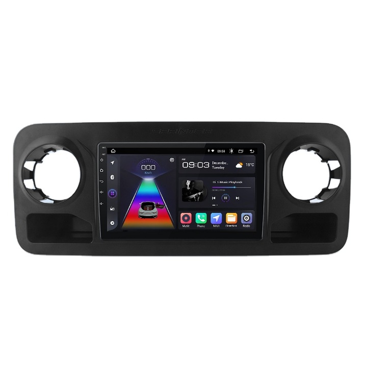 Navigație GPS ArisNavi, 10 inch, Android, 4GB RAM, Bluetooth, pentru Mercedes Sprinter 2018-2024