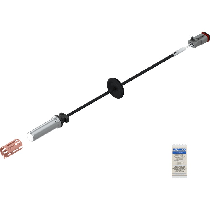 ABS сензор за задно ляво/дясно колело, 2000мм, кръгъл конектор, 1 бр. в комплект