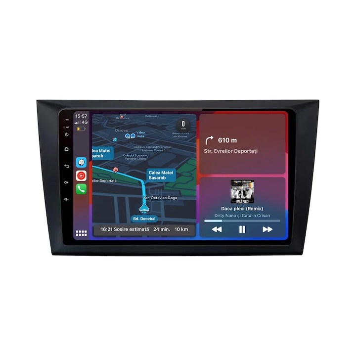 Navigatie GPS pentru Volkswagen Golf 6, PENDAN Android 12, 9 inch, 1GB RAM, 32GB, Bluetooth, WiFi