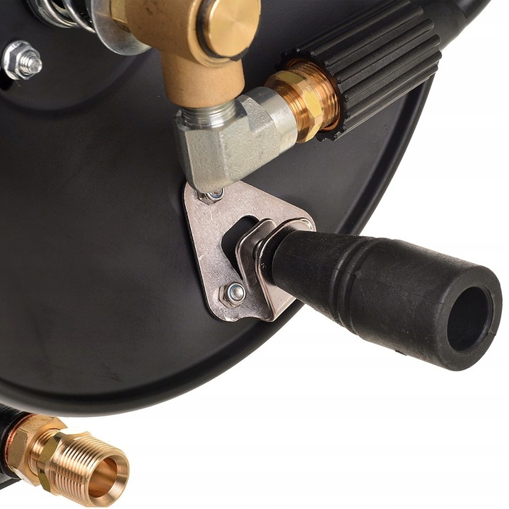 Set accesorii pentru aparate de spalat cu presiune, Black Decker, 10m furtun nylon, 2m furtun conectare, M22, 210 BAR