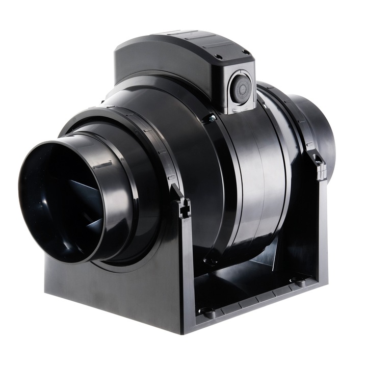 Ventilator canalizat MF200, 200mm, cu timer, design elegant, eficienta ridicata, nivel de zgomot scazut