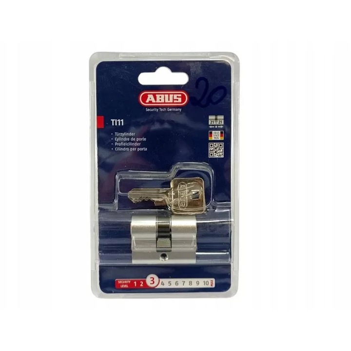 Cilindru usa Abus TI11, 3 chei, 25x25mm, set