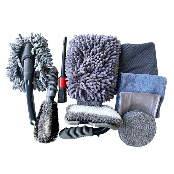 Set pentru curatare auto, 9 piese, Asta Tools S-CL9SET