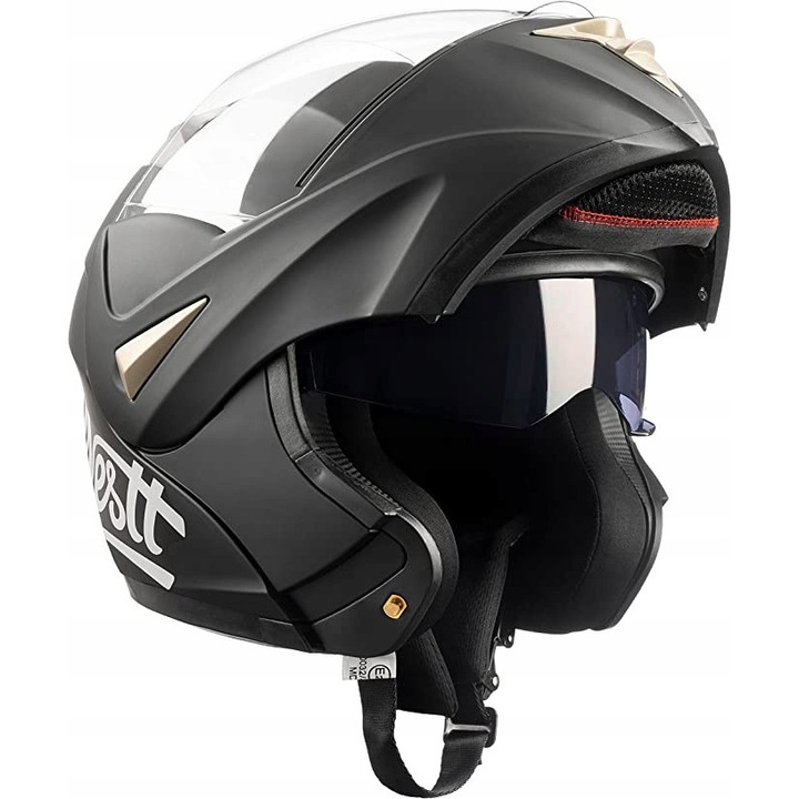 Casca moto Westt Storm M, 57-58 cm, neagra, protectie optima, ventilare eficienta