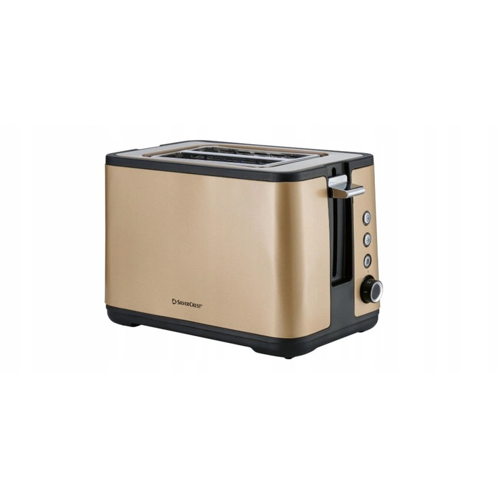 Toster, 850 W, 6 степени на препичане, с приставка за препичане на кифли, 1м, многоцветен