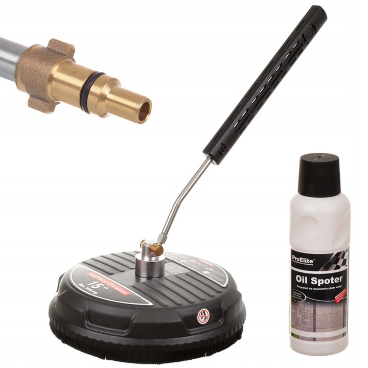 Sistem de curatare T-RACER 15", 2 duze, set cu Oil SPOTER 0,5L, 38x60cm, multicolor