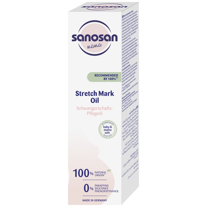 Ulei vergeturi Sanosan, 100 ml, cu omega 3, 6, 9, natural