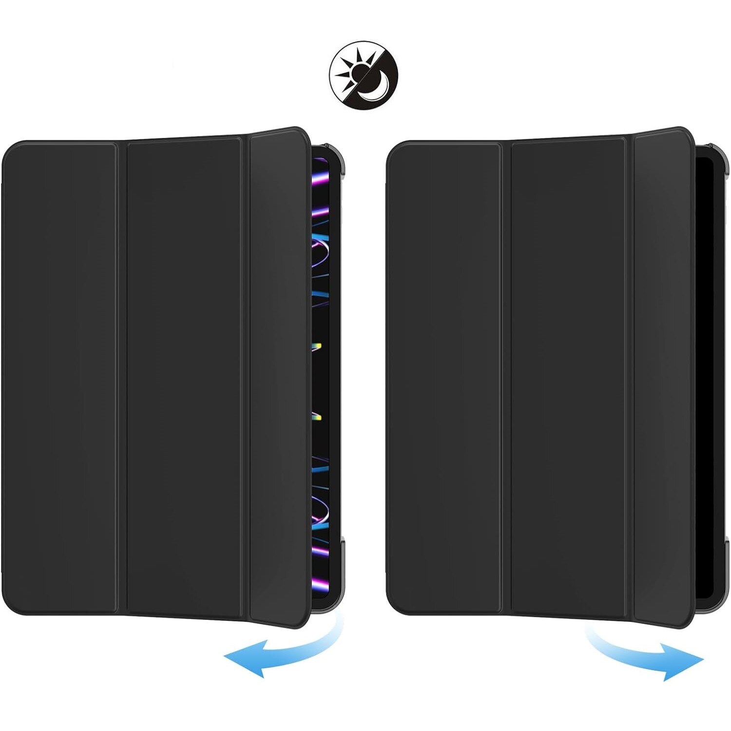 Husa tableta JETech pentru iPad Pro 11", neagra, cu functie de auto-odihnire/budire, set
