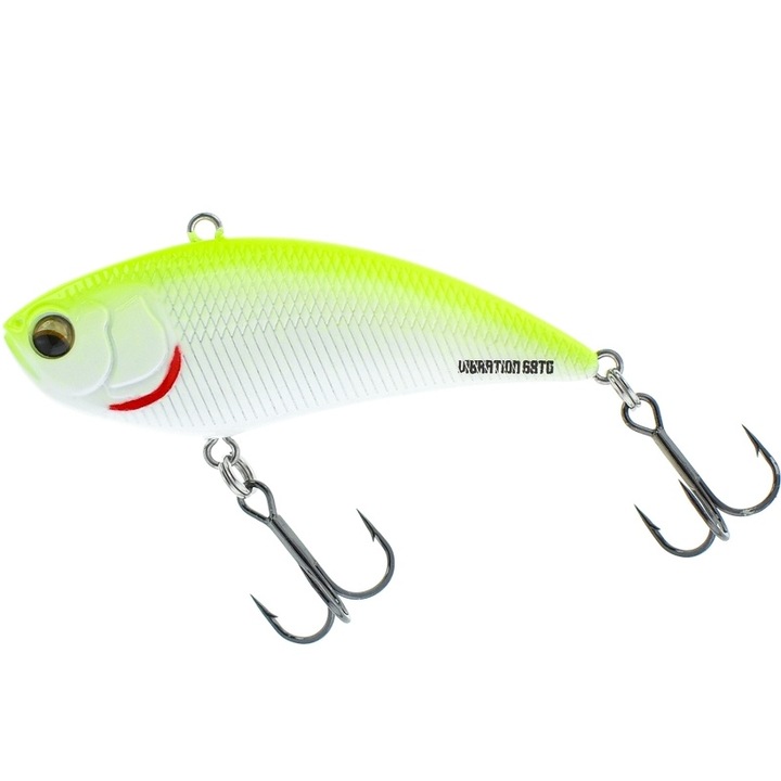 Vobler RTB Vibration 68TG, süllyedő, 21g, fluoreszkáló ezüst chartreuse, 6.8cm