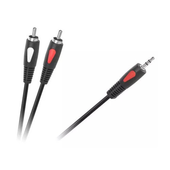 Cablu Jack 3.5 mm la 2x RCA 10m Eco-Line Cabletech