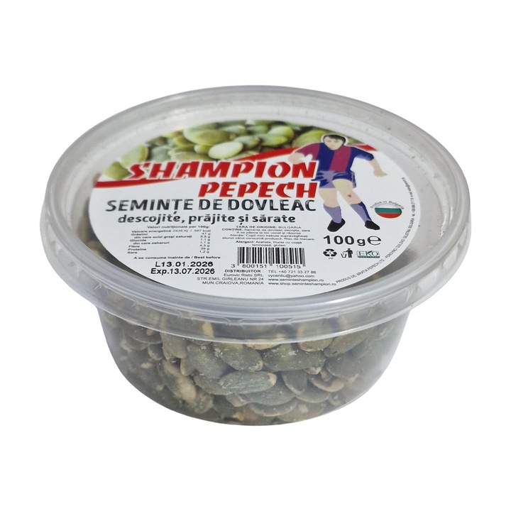 Bax Seminte de dovleac prajite cu sare miez, Shampion