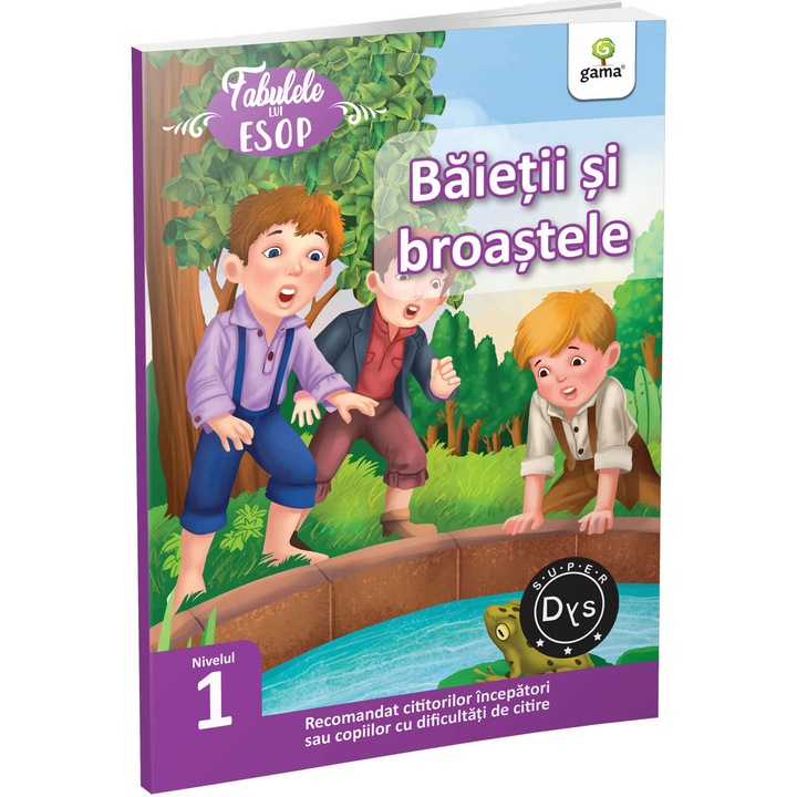 Baietii si broastele. Fabulele lui Esop.niv I