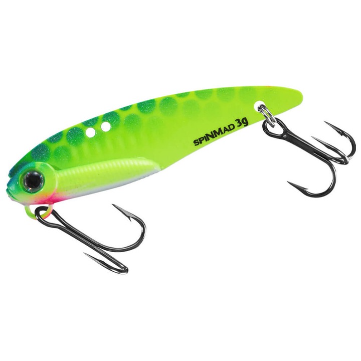 Cicada Spinmad SpicyBlade Uklejka 4.2cm, 3gr, culoarea 3512, pentru pescuitul la clean, biban, pastrav