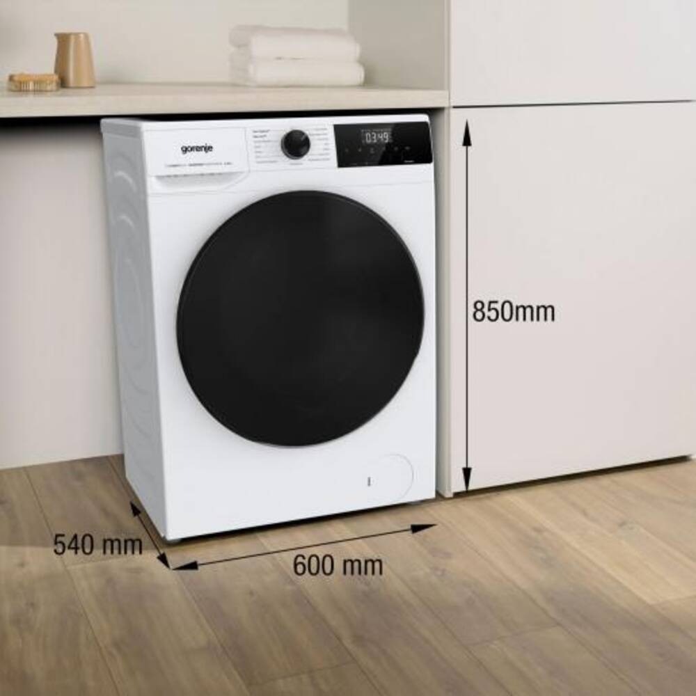 Masina de spalat Gorenje WNHAI84APS/DE, 8 kg, A, 1400 rpm, alb, 60x85x54cm