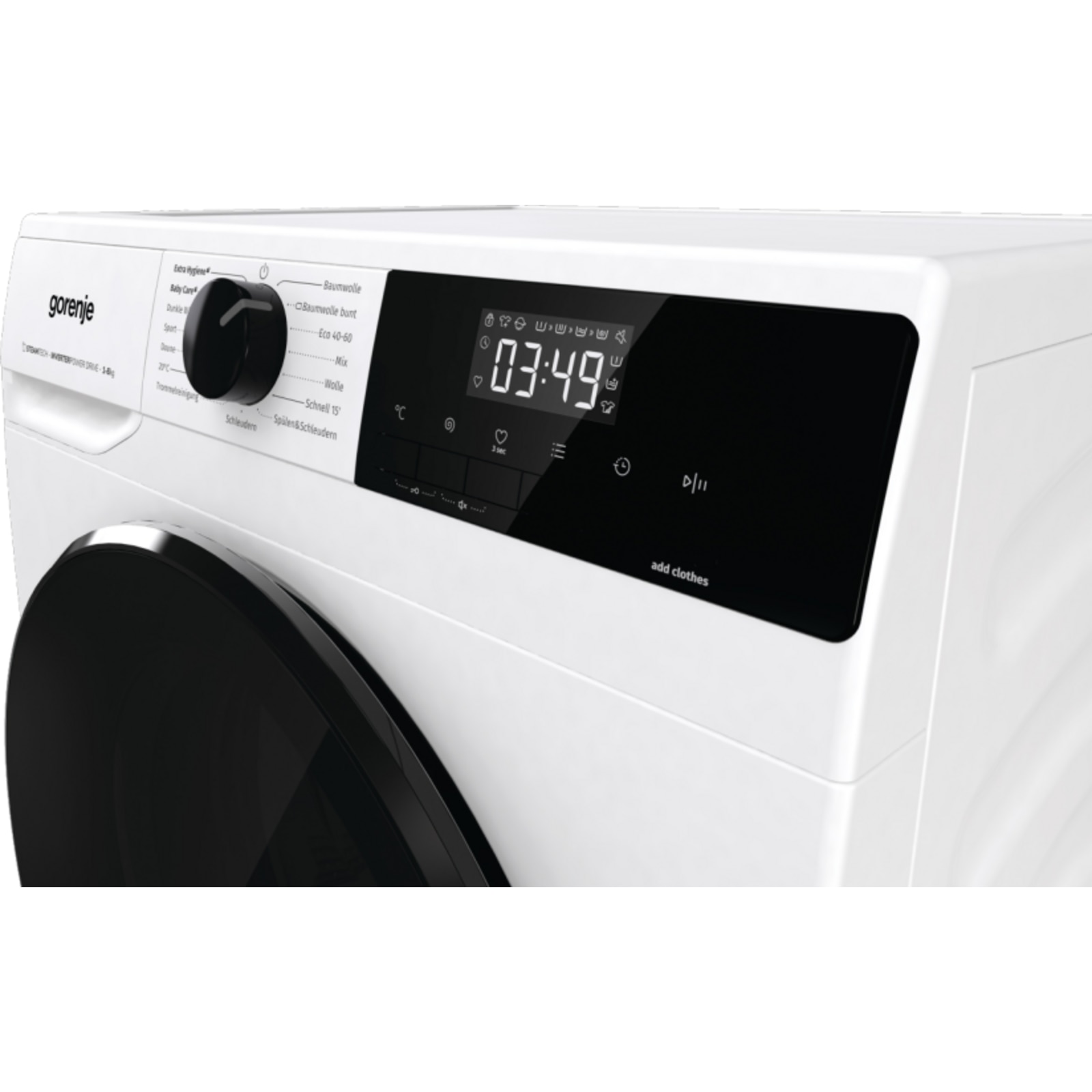 Masina de spalat Gorenje WNHAI84APS/DE, 8 kg, A, 1400 rpm, alb, 60x85x54cm