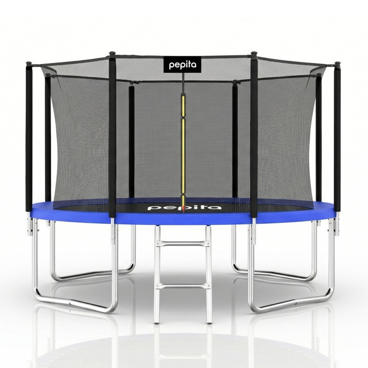 Pepita 366cm belső hálós Trambulin létrával - kék