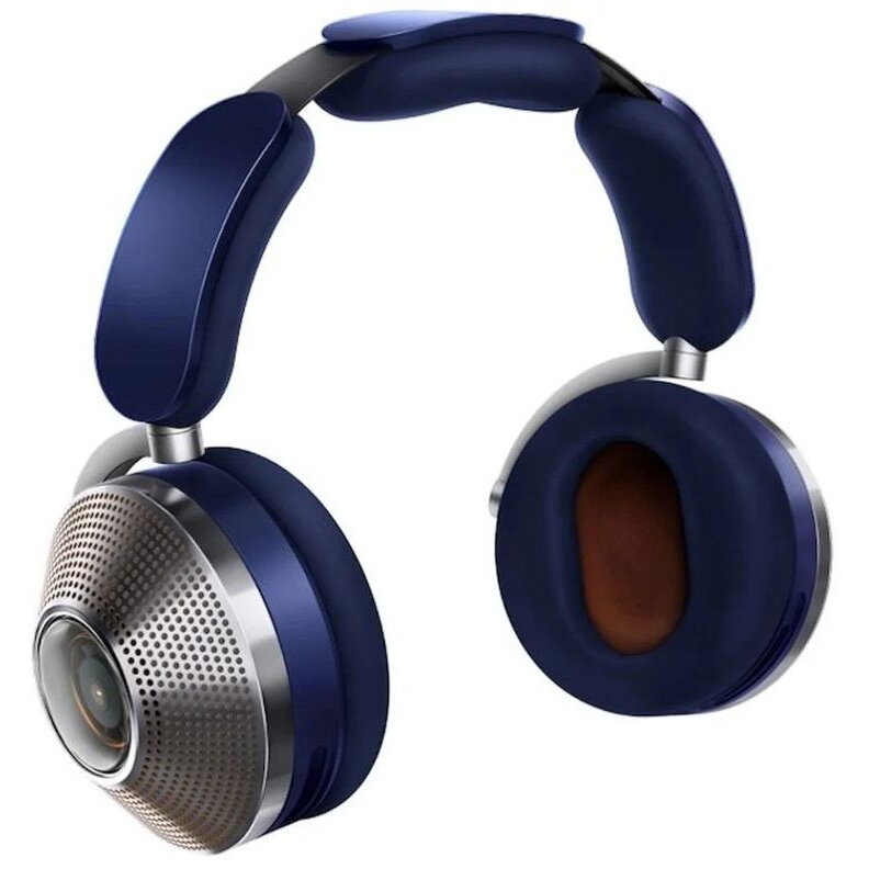 Casti over-ear Dyson Zone Absolute+, albastru inchis, cu cablu si wireless, pentru adulti