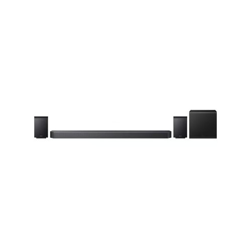 Soundbar Samsung cu subwoofer, 9.1.4 canale, Bluetooth, negru, set complet