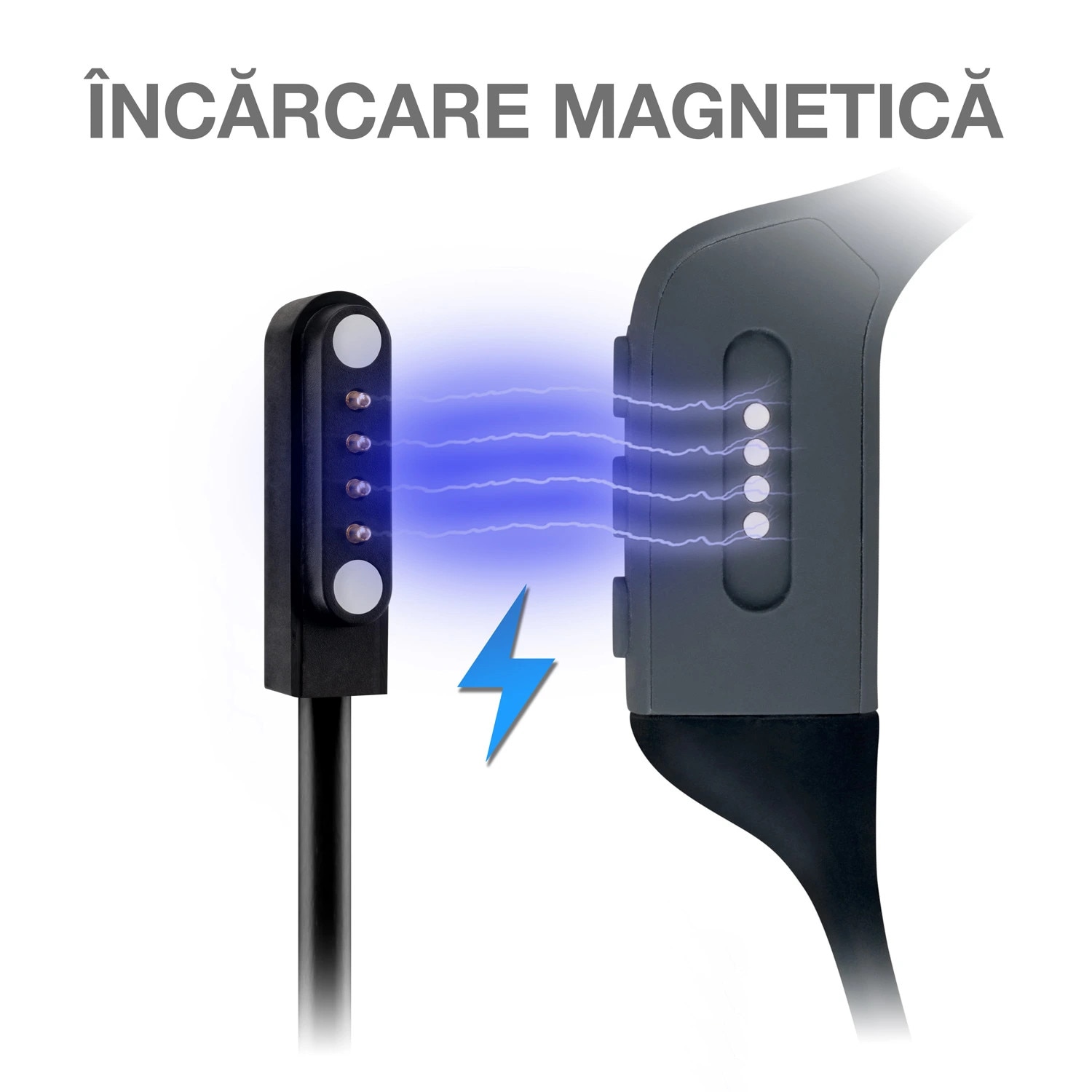Casti wireless EVOLVEO BoneMax, impermeabile IPX8, 32 GB, gri, pentru sportivi