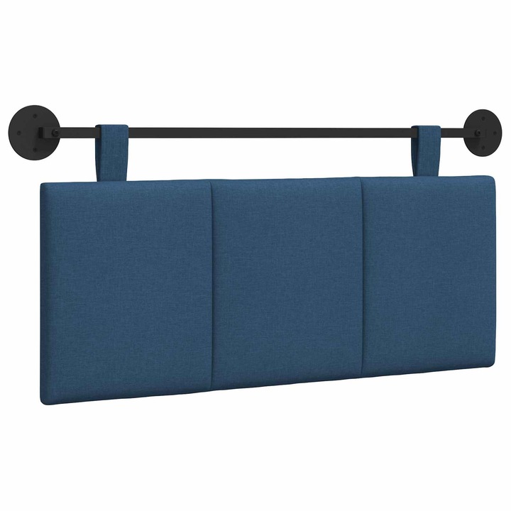 Cap de pat suspendat vidaXL, Dungi albastru 110 x 55 x 5 cm tesatura