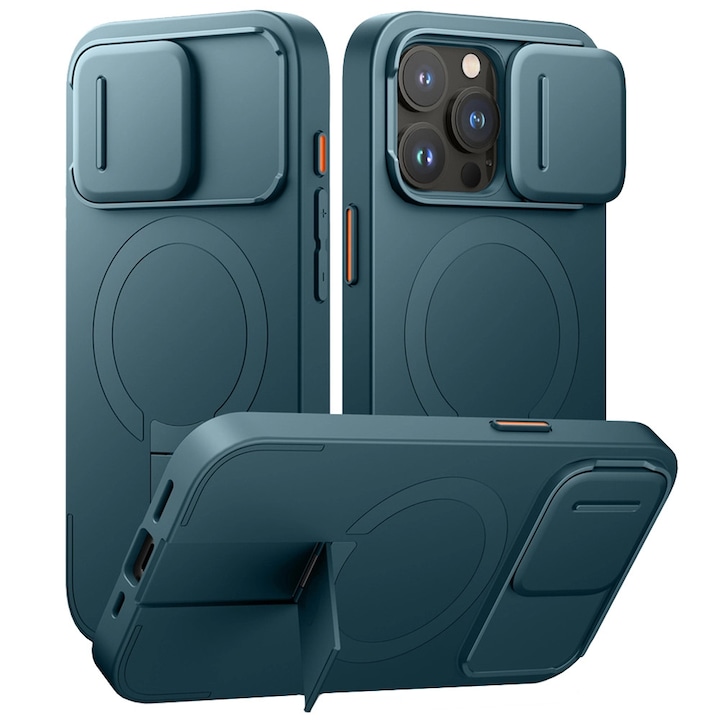 Husa pentru iPhone 15 Pro, Suritch Shockproof, pentru MagSafe, verde inchis