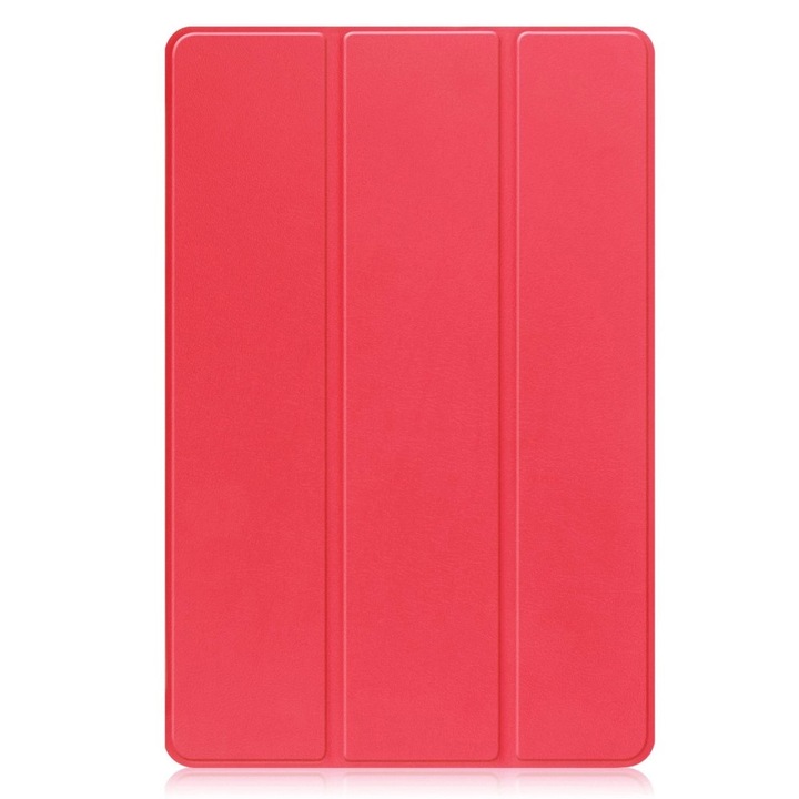 Husa pentru Samsung Galaxy Tab S8 / Tab S7, Triplu pliabila cu spatiu pentru stylus, Rosu