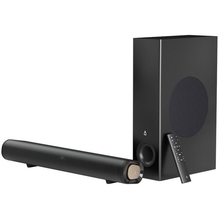 Sistem 2.1 CREATIVE STAGE PRO Bluetooth 5.3, Soundbar + Subwoofer, 80W RMS, HDMI, RC, Dolby Audio