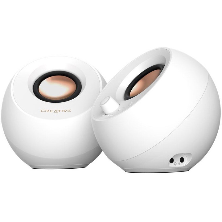 Boxe 2.0 CREATIVE PEBBLE PRO, Bluetooth 5.3, RGB Custom Lighting, 30W ...