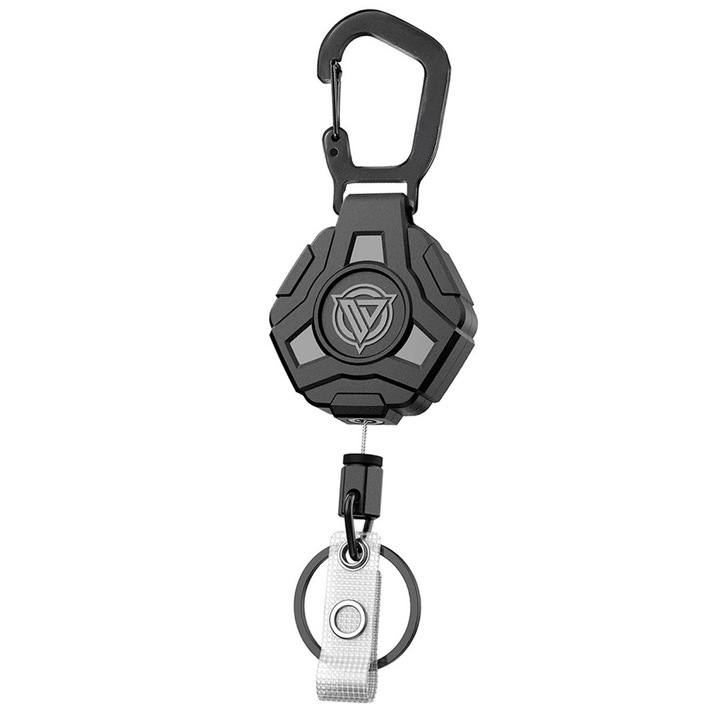 Snur universal reglabil antifurt pentru telefon, pentru exterior, negru mat