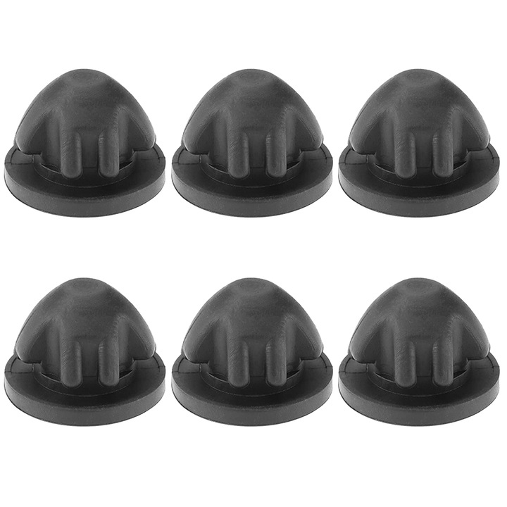 Set 6 Tampoane capac motor, Minetgnon®, BMW 1-8 Serie/i3/X1-X7/Z4/Mini, Rezistent La Temperaturi Ridicate, Material Amestec De Cauciuc Durabil, Diametru 25mm, Negru