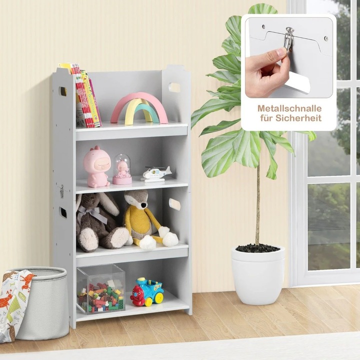 Set 3 piese masa si scaune pentru copii, Northix, design 4 in 1, stivuite, multicolor, dimensiuni masa 70x45x47cm, dimensiuni scaun 41x25x44cm