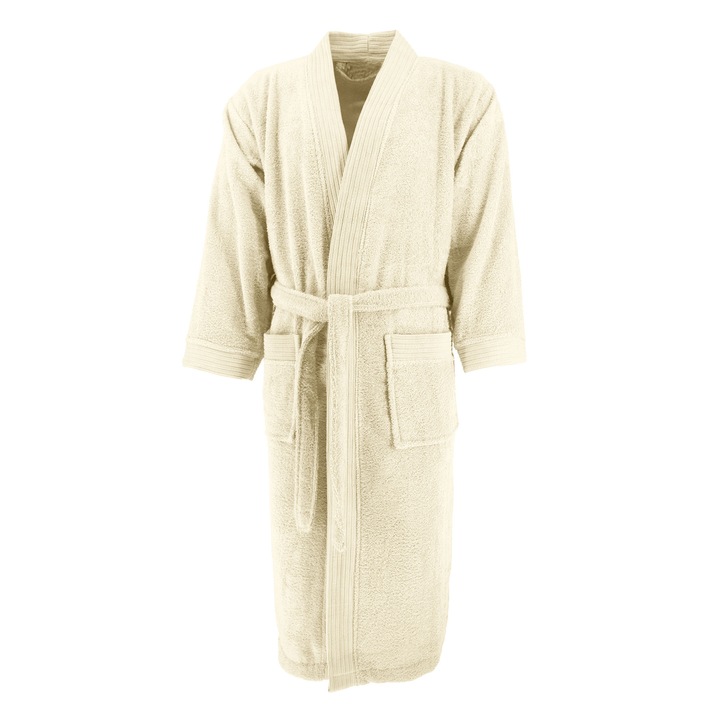 Halat baie The One, Home Collection, Crem fildes, 100% bumbac, L/XL