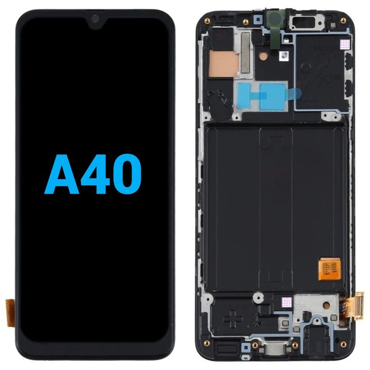 Display Ecran Lcd pentru Samsung A40 (A405) Incell Negru cu Rama