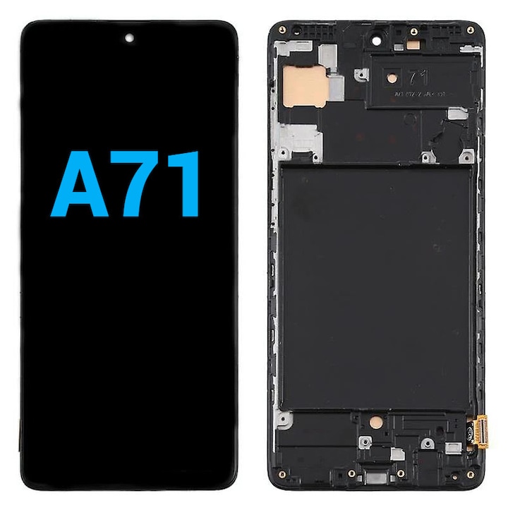 Display Ecran Lcd pentru Samsung A71 (A715) Incell Negru cu Rama